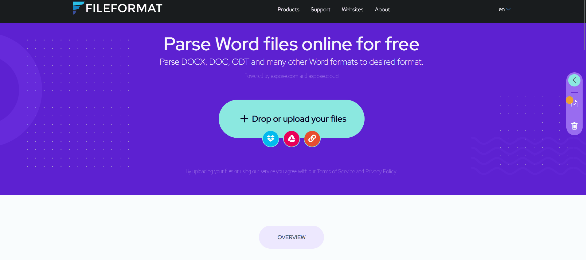 How to parse documents online